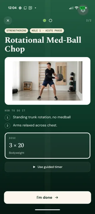 Golf Elbow Oracle exercise move card