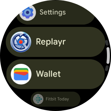 ReplayR Wear OS menu