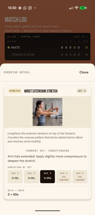Exercise card